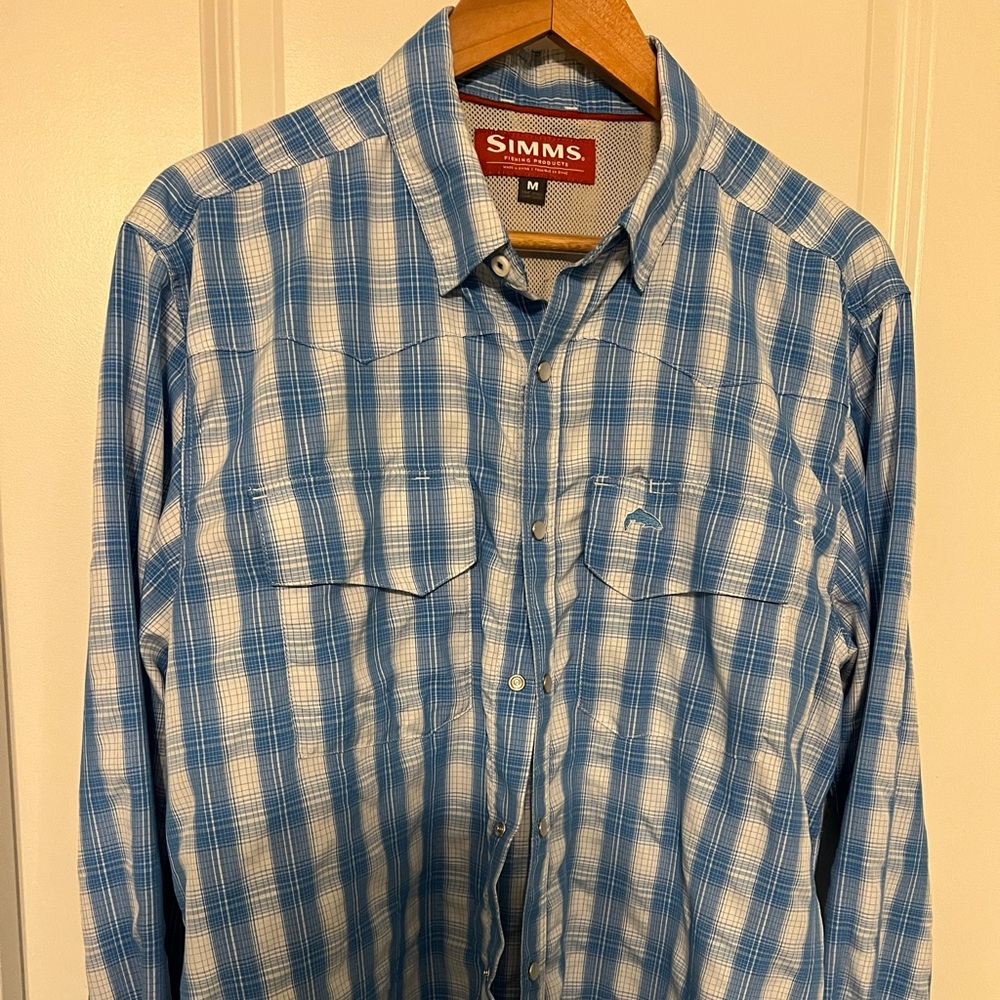 Simms Pearl Snap Fishing Shirt